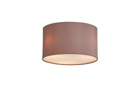 DK0617  Baymont 30cm Flush 3 Light Taupe/Halo Gold, Frosted Diffuser